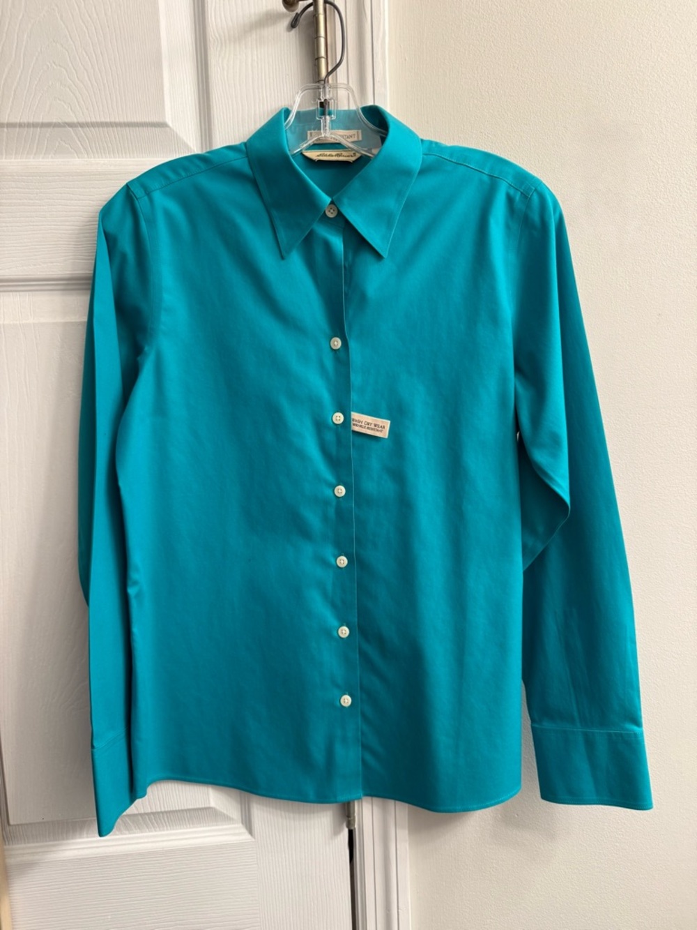 Eddie Bauer Teal Button-Down Shirt